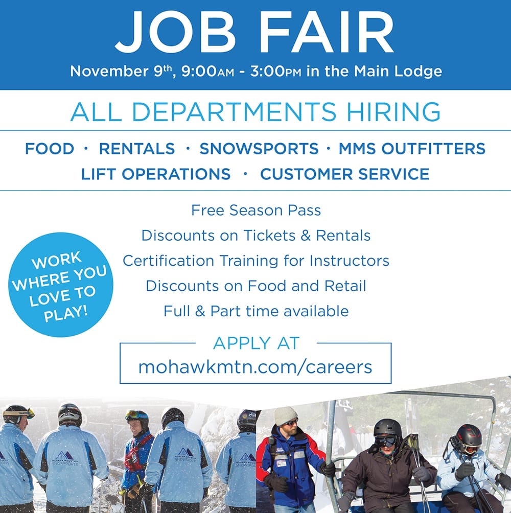 Job Fair at Mohawk Mountain Mohawk Mountain Ski Area